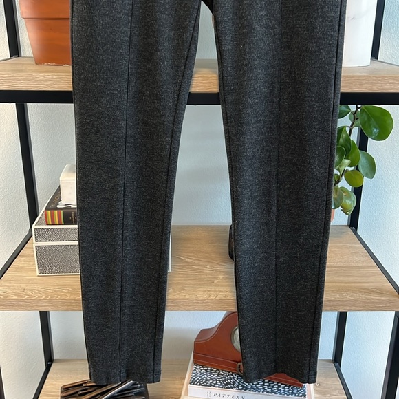 CAbi Mid-Rise Newport Gray Slim Leg Ponte Pants, 2 - Picture 3 of 7